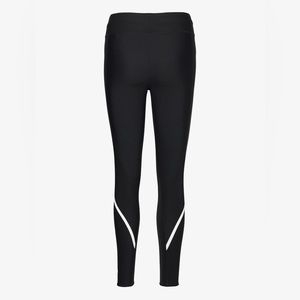 Casall Sculpture Seamless Compression Leggings Black Silver Reflective Stripe